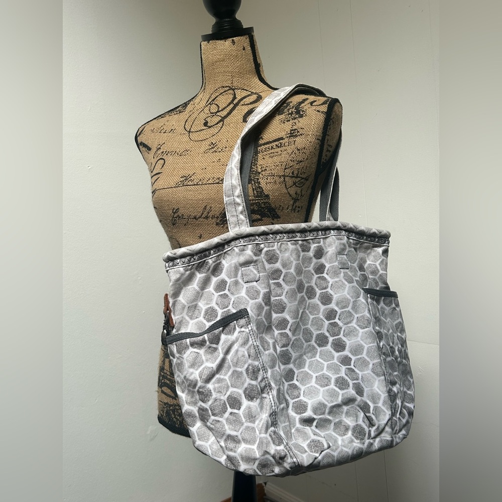 Thirty-One Gray Retro Metro Tote Bag